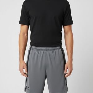 Under Armour Men's Black and Gray Athletic Shorts